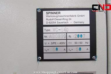 فرز سی ان سی سه محور Spinner vc 560 ساخت آلمان